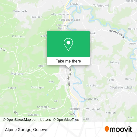 Alpine Garage map