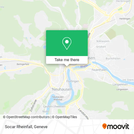 Socar Rheinfall map