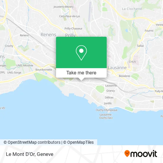Le Mont D'Or map