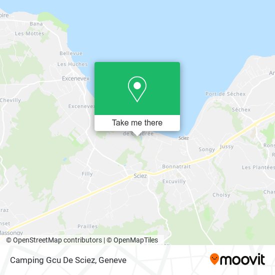 Camping Gcu De Sciez map