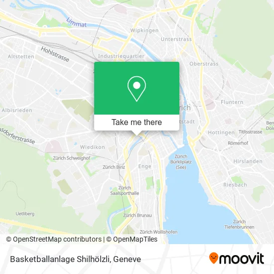 Basketballanlage Shilhölzli map