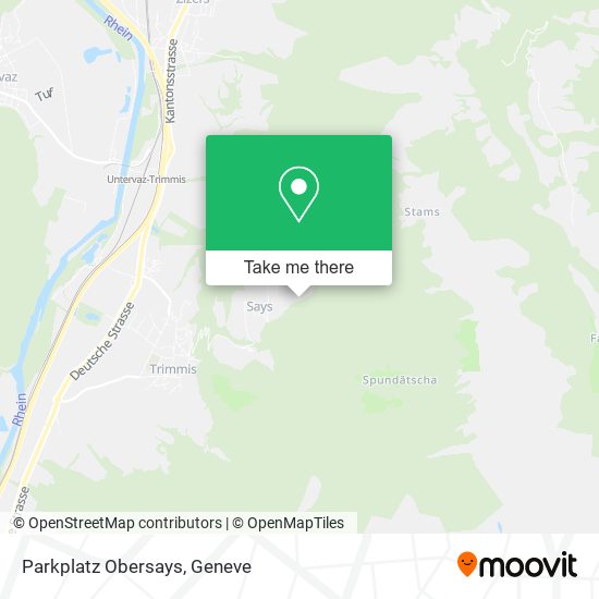 Parkplatz Obersays map