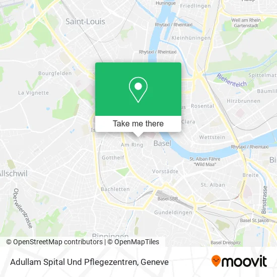 Adullam Spital Und Pflegezentren map