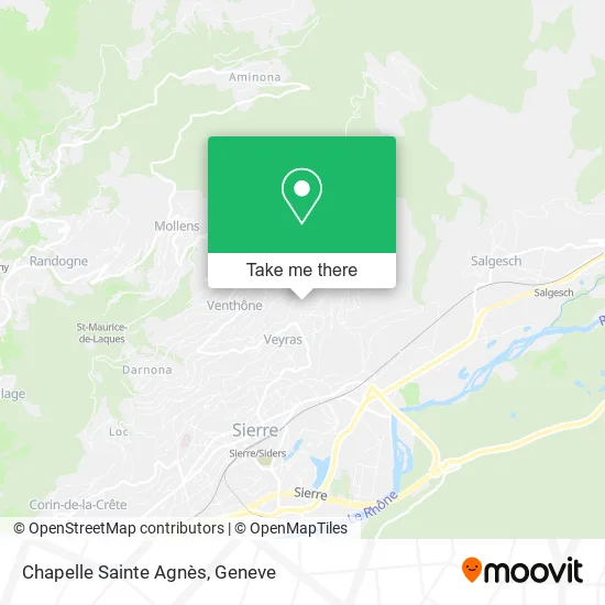 Chapelle Sainte Agnès map