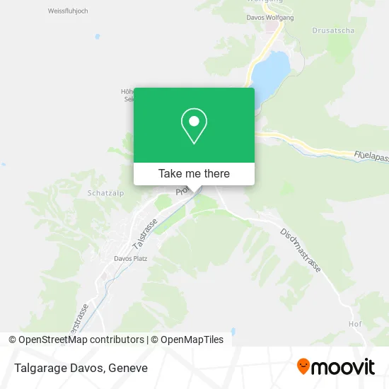 Talgarage Davos map