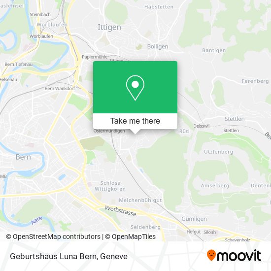 Geburtshaus Luna Bern map