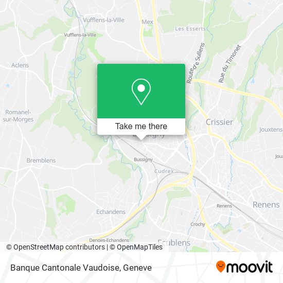 Banque Cantonale Vaudoise map