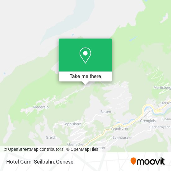 Hotel Garni Seilbahn map