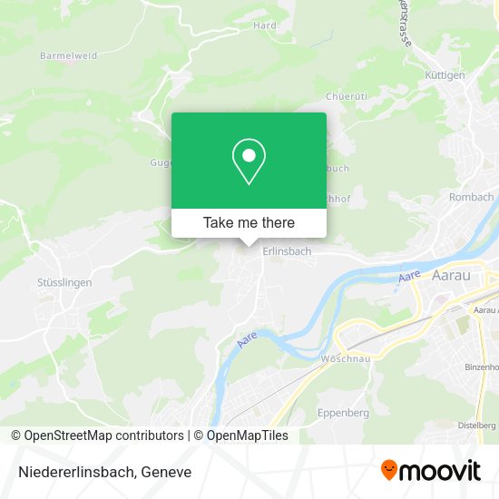 Niedererlinsbach map