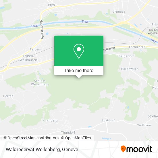 Waldreservat Wellenberg map