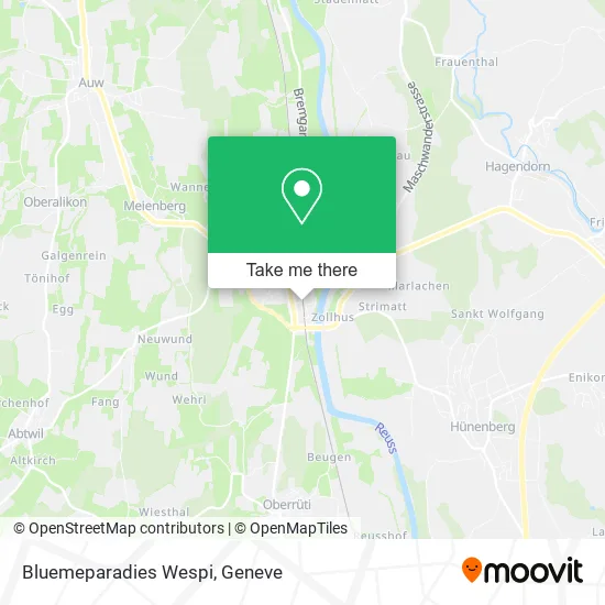 Bluemeparadies Wespi map