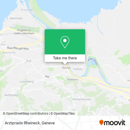 Arztpraxis Rheineck map