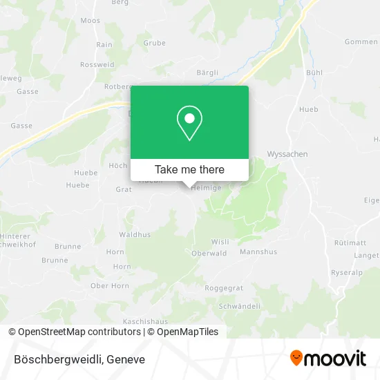 Böschbergweidli map