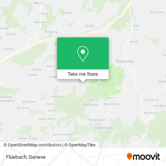 Flüebach map