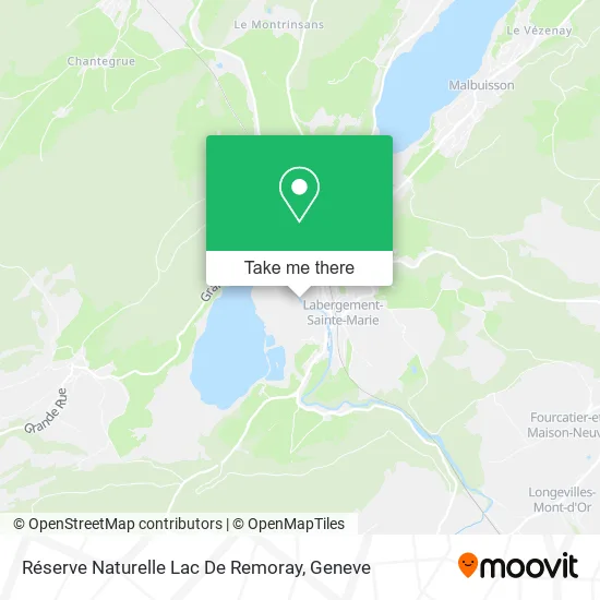 Réserve Naturelle Lac De Remoray map