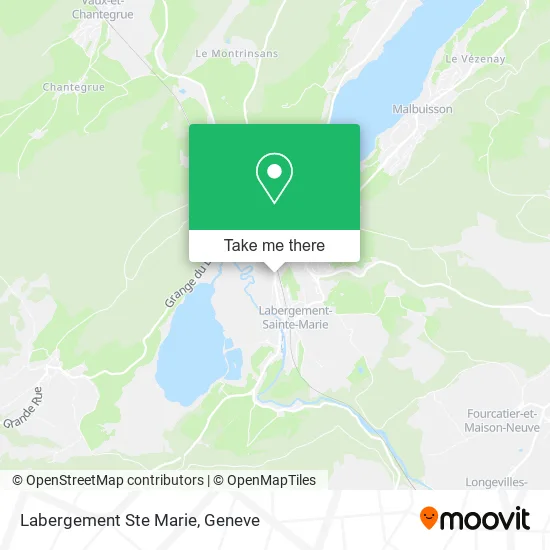 Labergement Ste Marie map