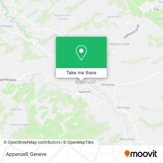 Appenzell map