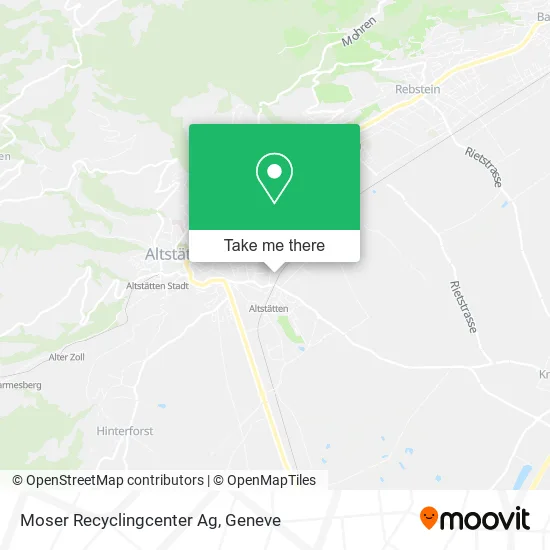 Moser Recyclingcenter Ag map