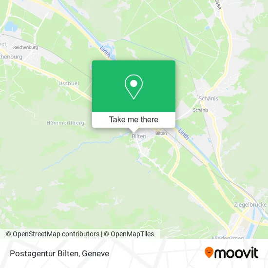 Postagentur Bilten map