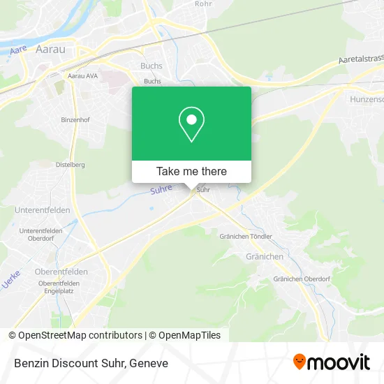 Benzin Discount Suhr map