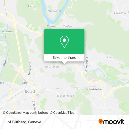Hof Bütberg map