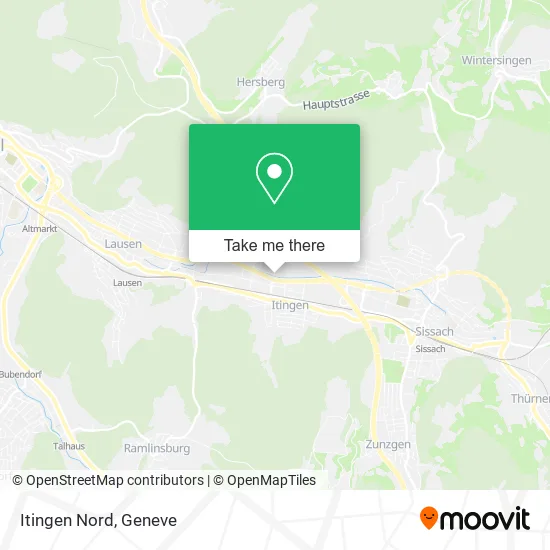 Itingen Nord map