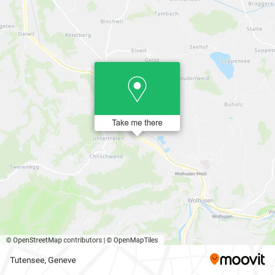 Tutensee map