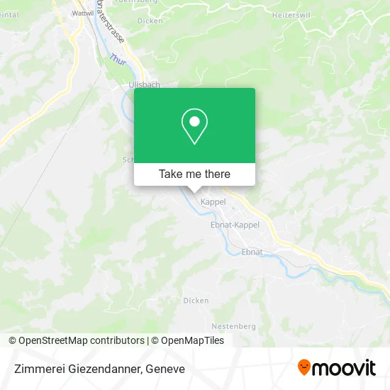 Zimmerei Giezendanner map