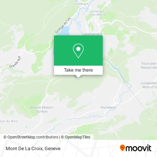 Mont De La Croix map