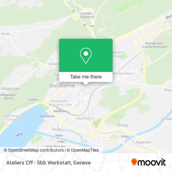 Ateliers Cff - Sbb Werkstatt map