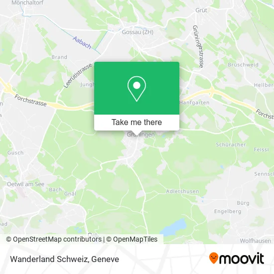 Wanderland Schweiz map