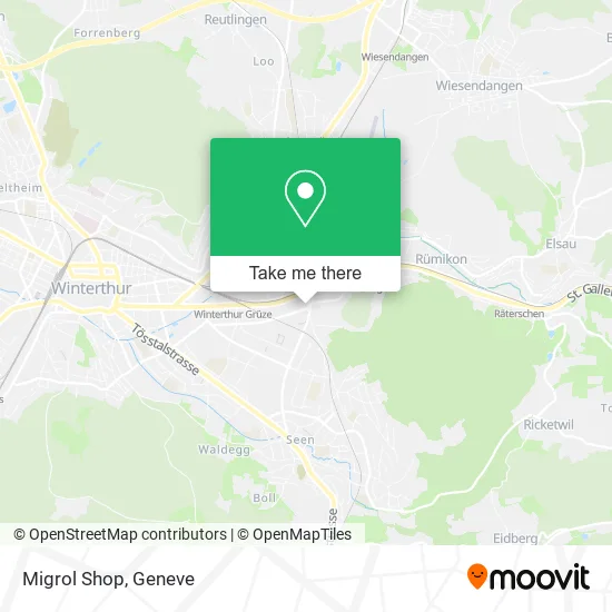 Migrol Shop map