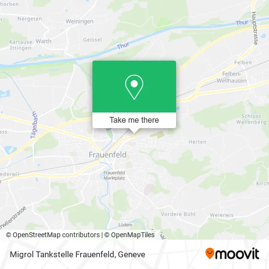 Migrol Tankstelle Frauenfeld map