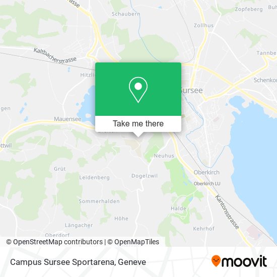 Campus Sursee Sportarena map