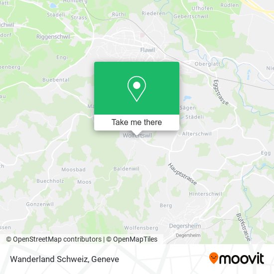 Wanderland Schweiz map