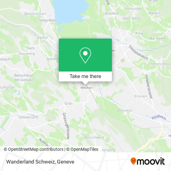 Wanderland Schweiz map