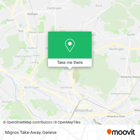 Migros Take-Away map