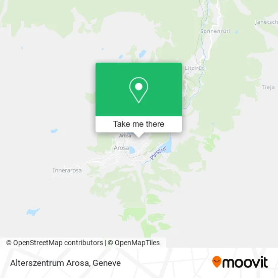 Alterszentrum Arosa map