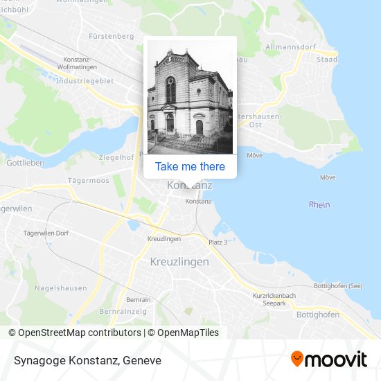 Synagoge Konstanz map