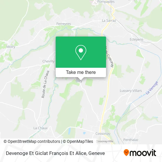 Devenoge Et Giclat François Et Alice map