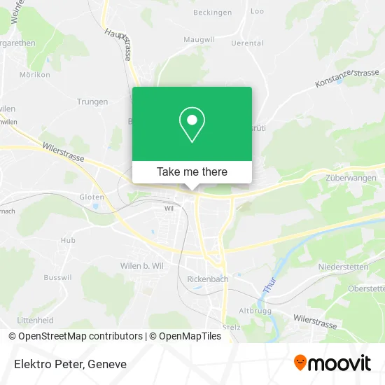 Elektro Peter map