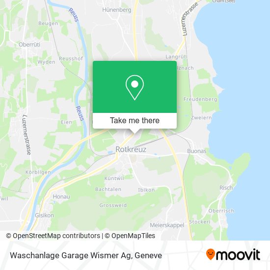 Waschanlage Garage Wismer Ag map