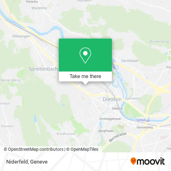Niderfeld map