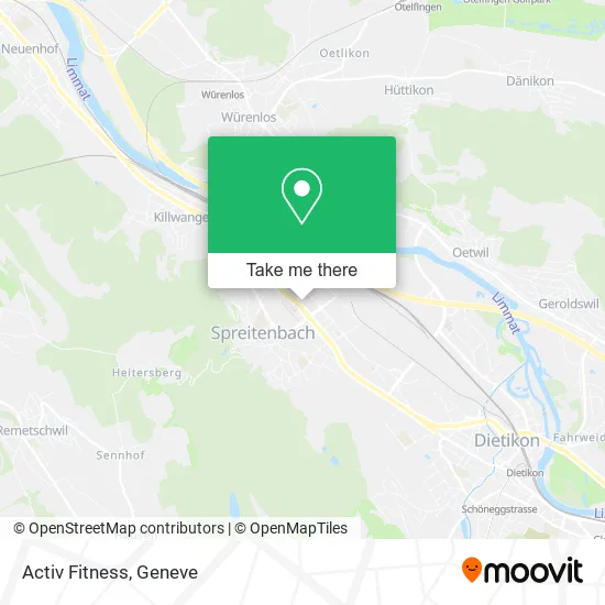Activ Fitness map