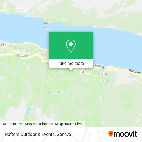 Rafters Outdoor & Events map