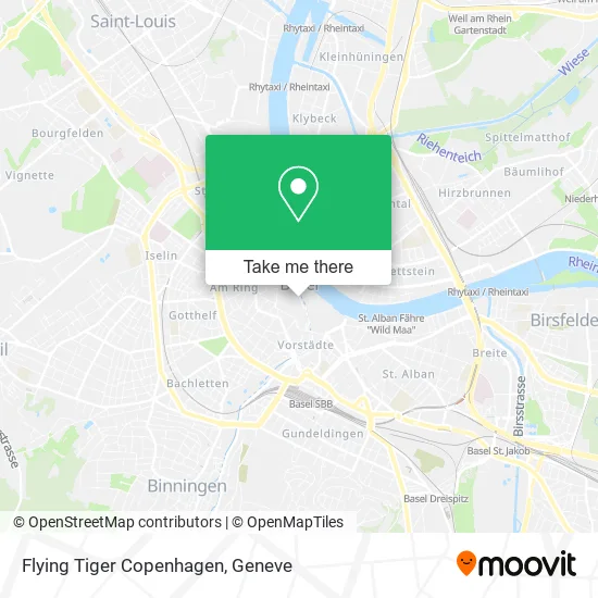 Flying Tiger Copenhagen map