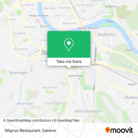 Migros Restaurant map