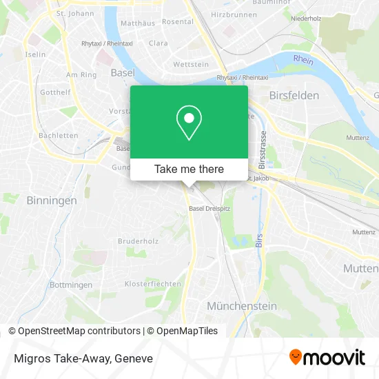 Migros Take-Away map