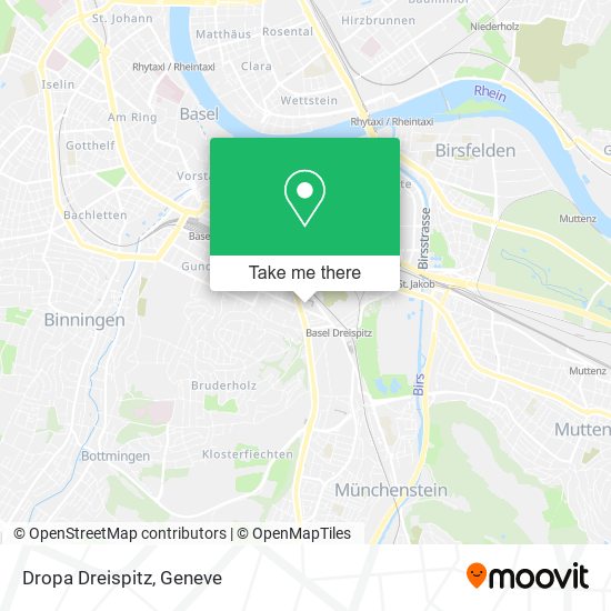 Dropa Dreispitz map