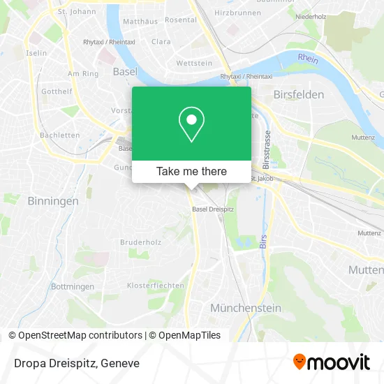 Dropa Dreispitz map